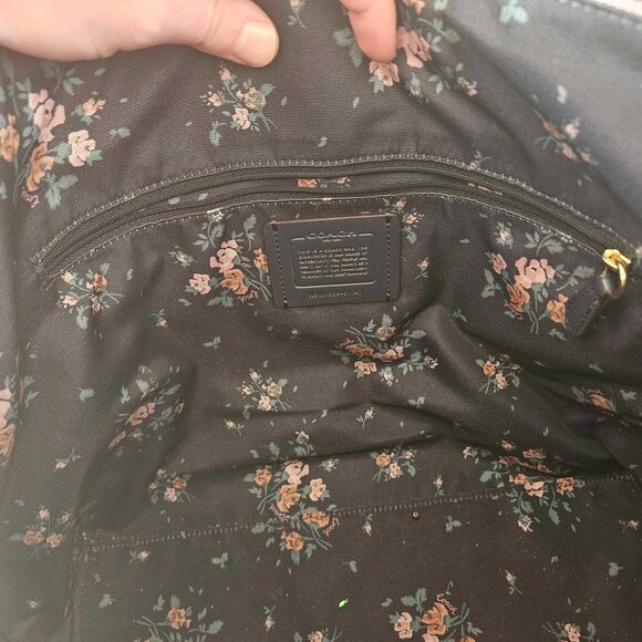 Light Pink Coach Regenerative Leather Tote Bag with Charm - Picture 13 of 16